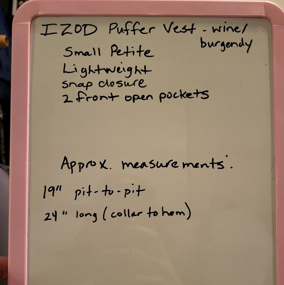 🩷 3/$15 IZOD - WOMEN'S QUILTED LIGHTWEIGHT QUILTED PUFFER VEST SMAL… - Picture 7 of 7